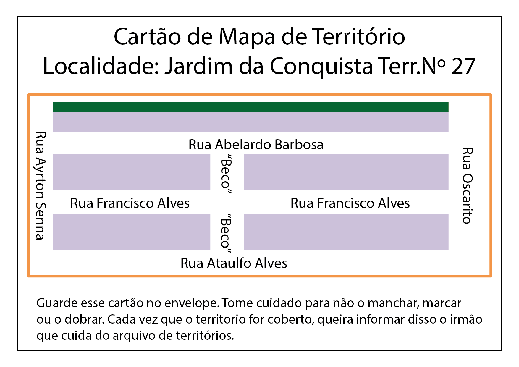 Cartão de Mapa de Território 27